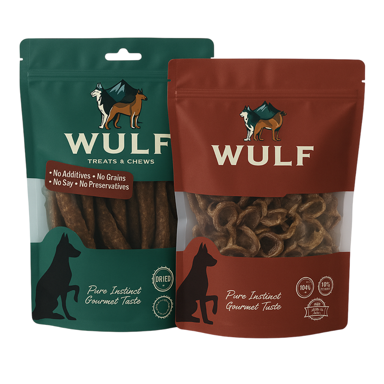 Doğal köpek ödül maması paketleri — Wulf Naturals