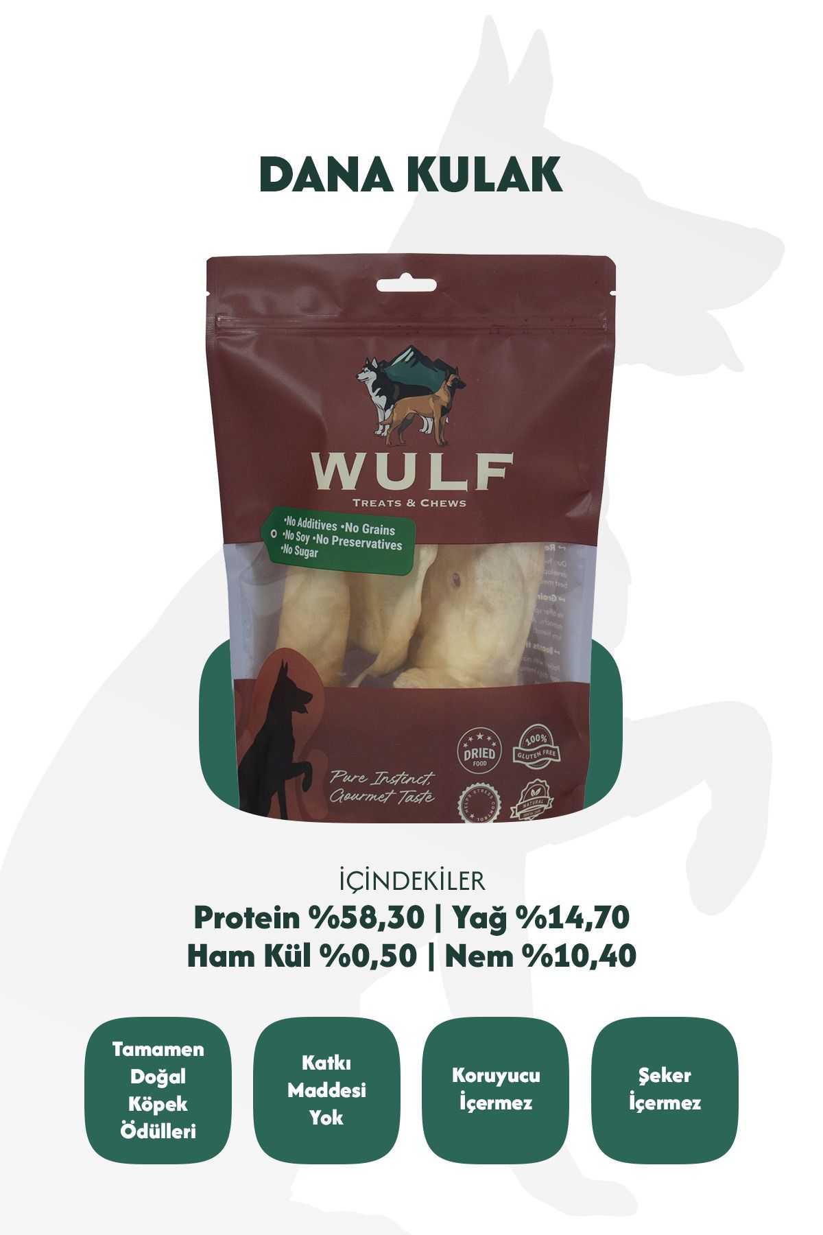 Dana Kulak 100 Gram %100 Doğal Köpek Ödül Maması 3