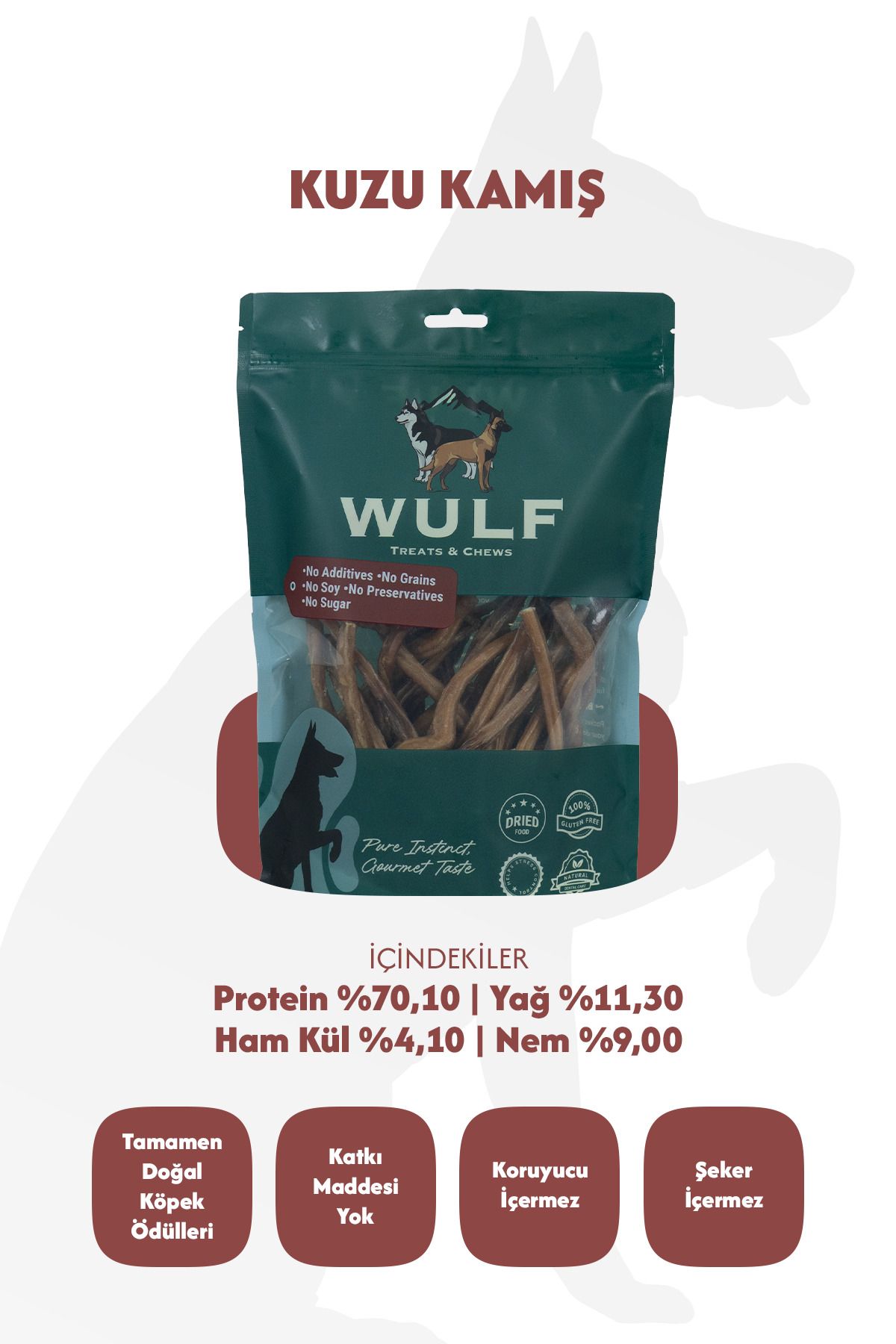 Kuzu Kamış %100 Doğal Köpek Ödül Maması 3