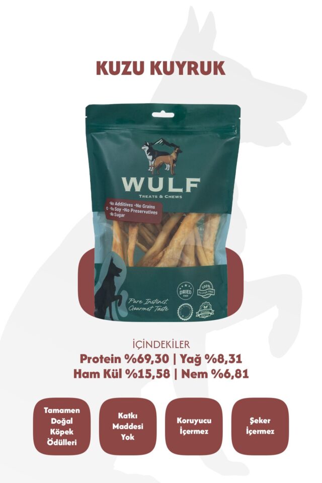 Kuzu Kulak %100 Doğal Köpek Ödül Maması - Görsel 3