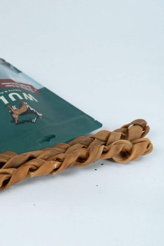 Keçi Örgü Deri %100 Doğal Köpek Ödül Maması 30cm 1Adet - Görsel 3