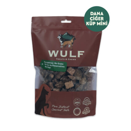 Dana Ciğer Mini Küp %100 Köpek Ödül Maması 100 Gram