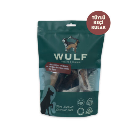Tüylü Keçi Kulak %100 Doğal Köpek Ödül Maması